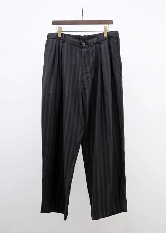 YOKO SAKAMOTO CUPRO BAGGY TROUSERS / OLIVE