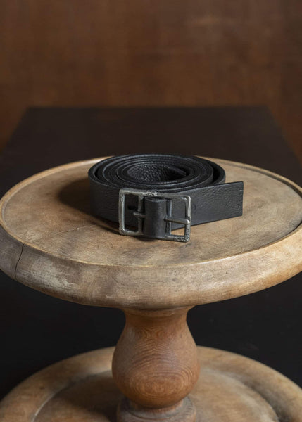 Professor.E LEATHER BELT BLACK 25FW-ACC-FM-09
