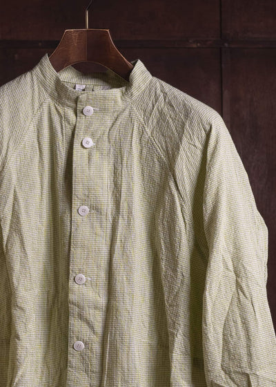 unkruid atelier shirt green garden shijira-ori
