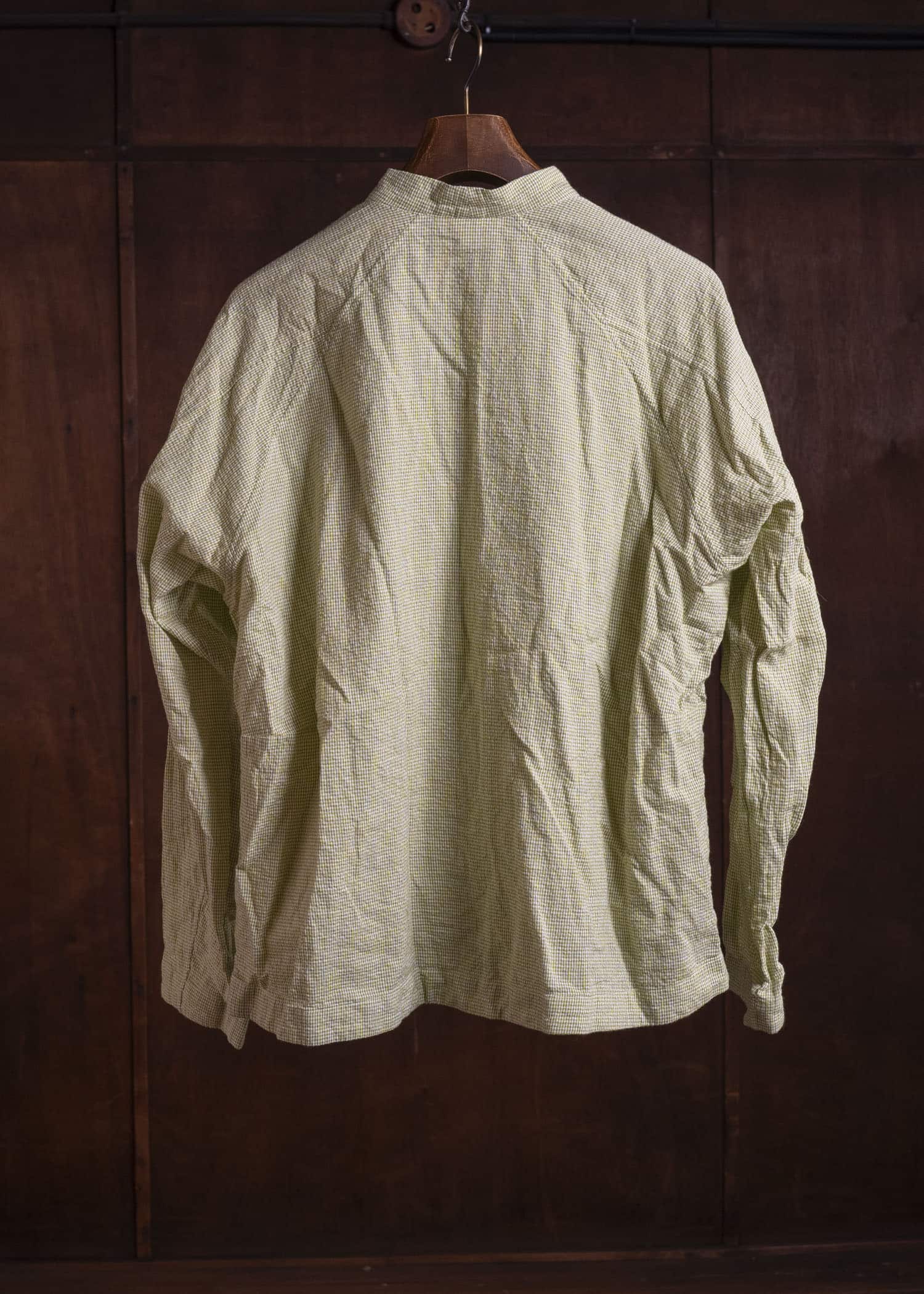 unkruid atelier shirt green garden shijira-ori