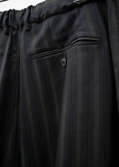 YOKO SAKAMOTO CUPRO BAGGY TROUSERS / OLIVE