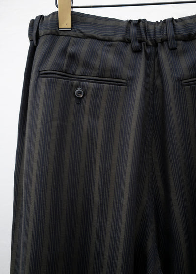 YOKO SAKAMOTO CUPRO BAGGY TROUSERS / OLIVE