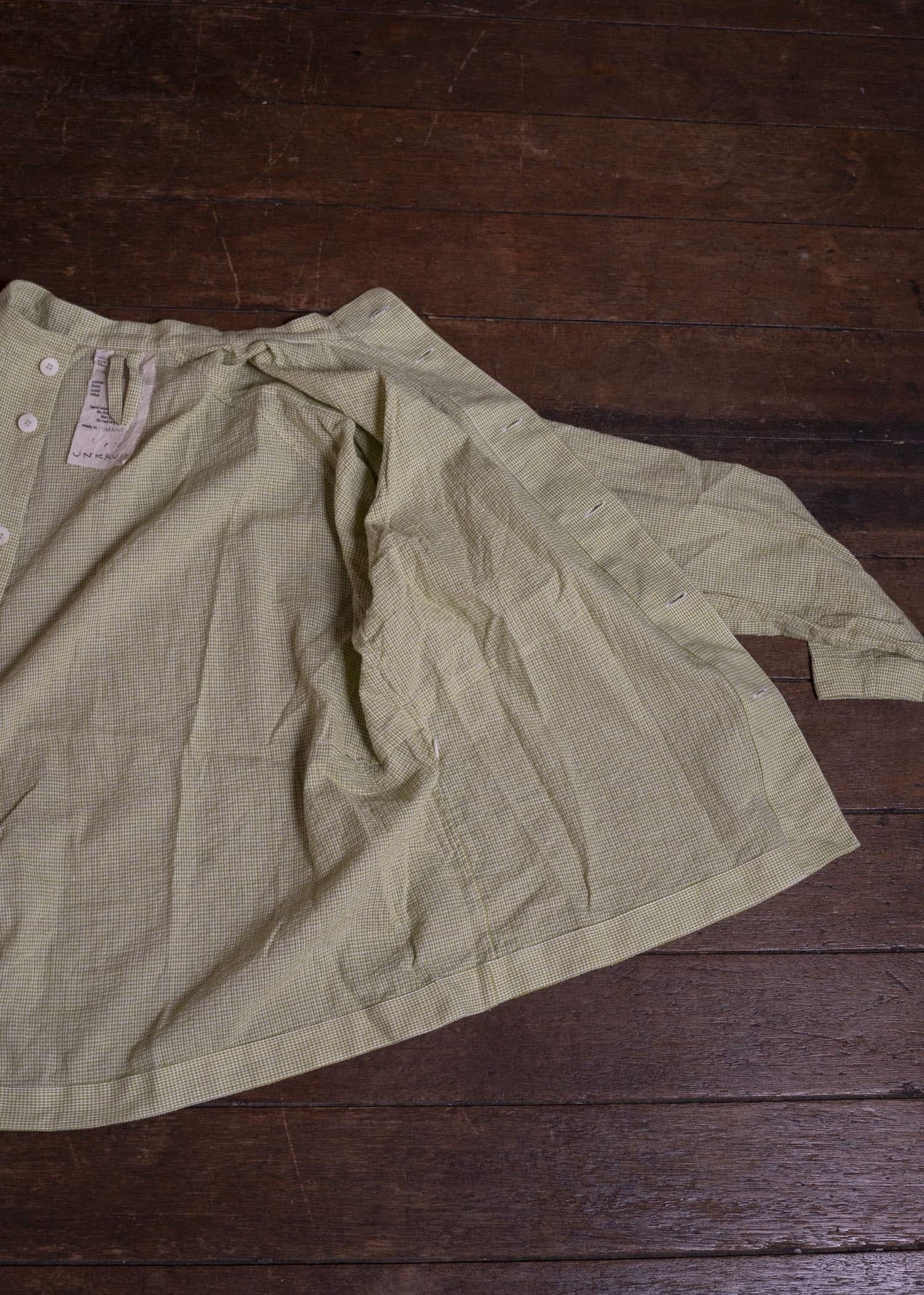 unkruid atelier shirt green garden shijira-ori