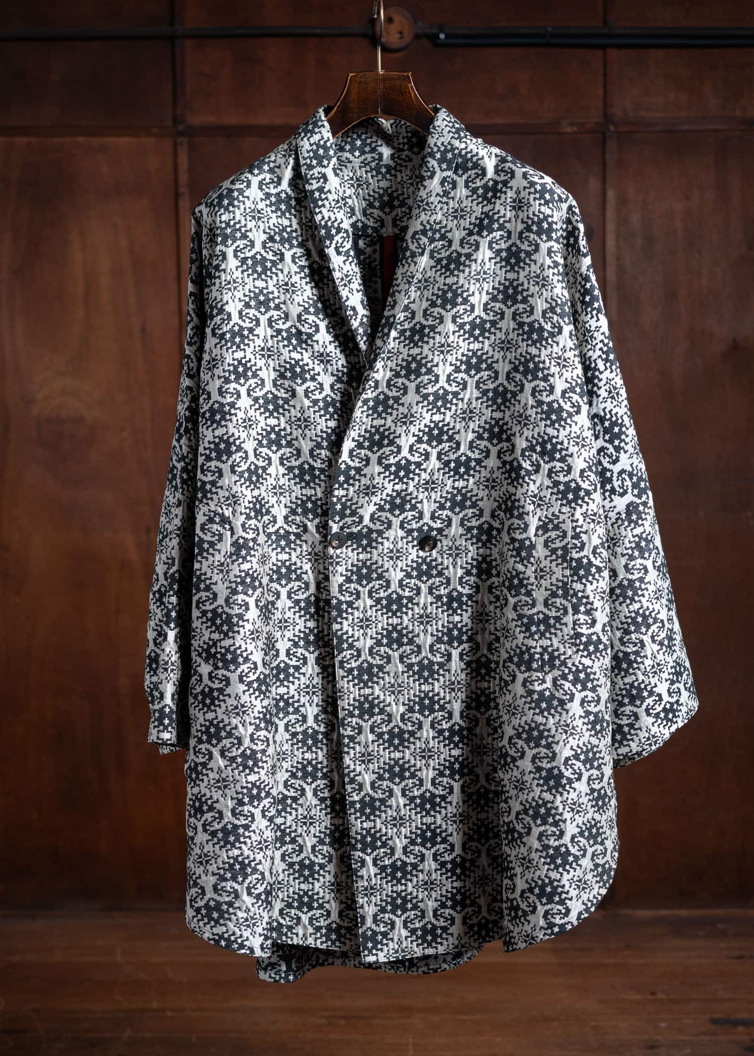 yantor India Embroidery Kimono Coat