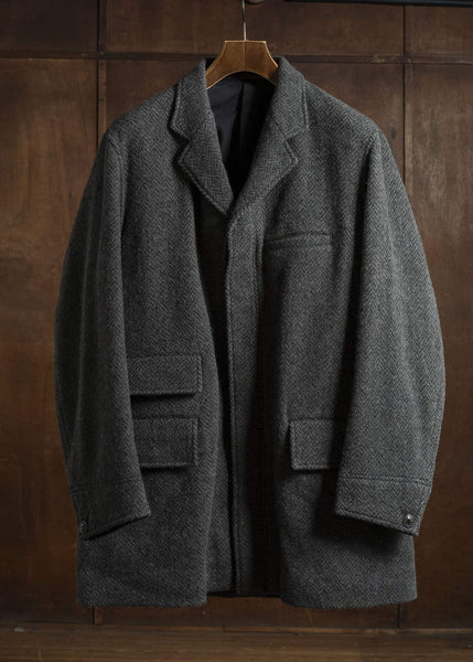 Taiga Takahashi Lot.405 Atelier Coat SUMI DYED BLACK