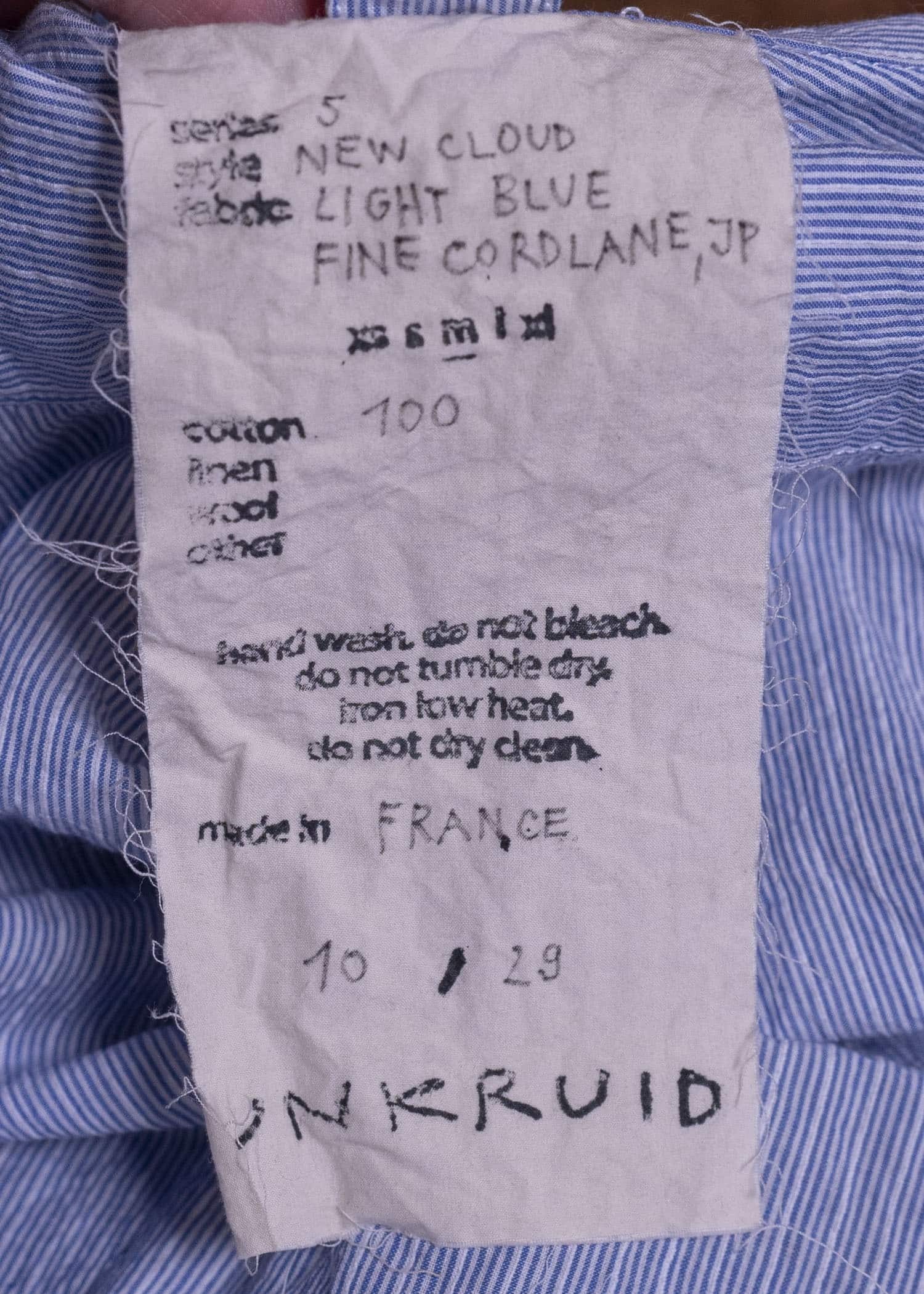 unkruid new cloud light blue fine cordlane