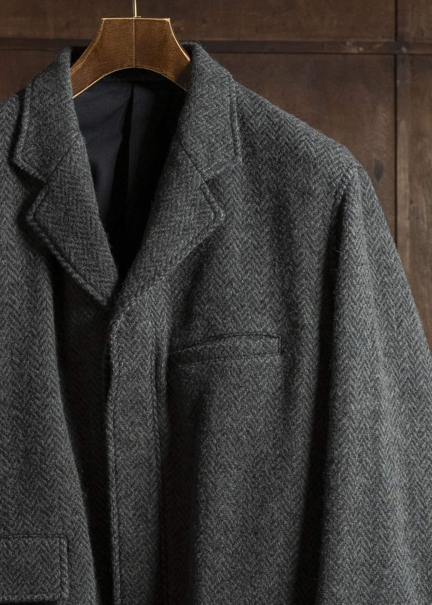 Taiga Takahashi Lot.405 Atelier Coat SUMI DYED BLACK