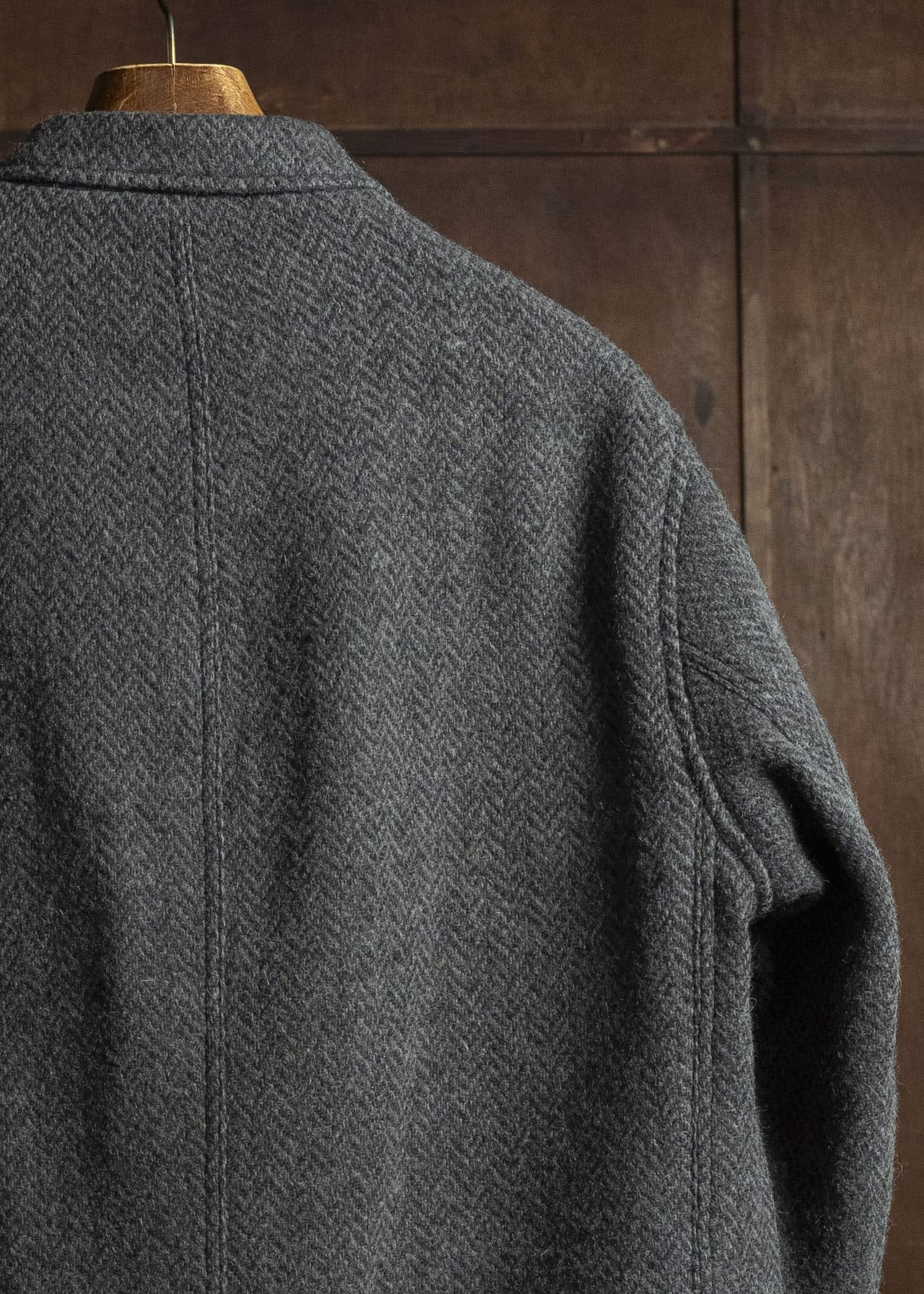 Taiga Takahashi Lot.405 Atelier Coat SUMI DYED BLACK