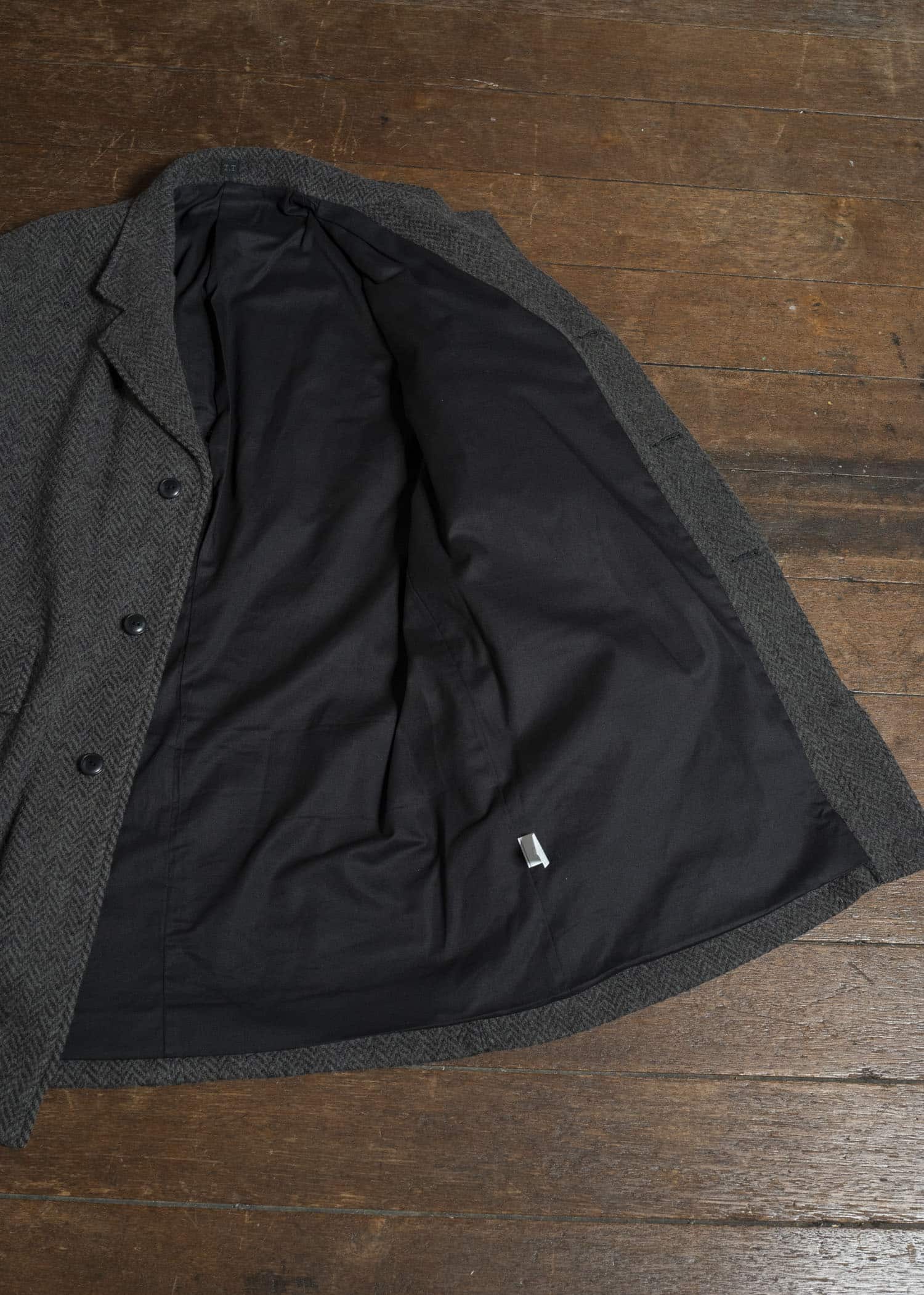 Taiga Takahashi Lot.405 Atelier Coat SUMI DYED BLACK