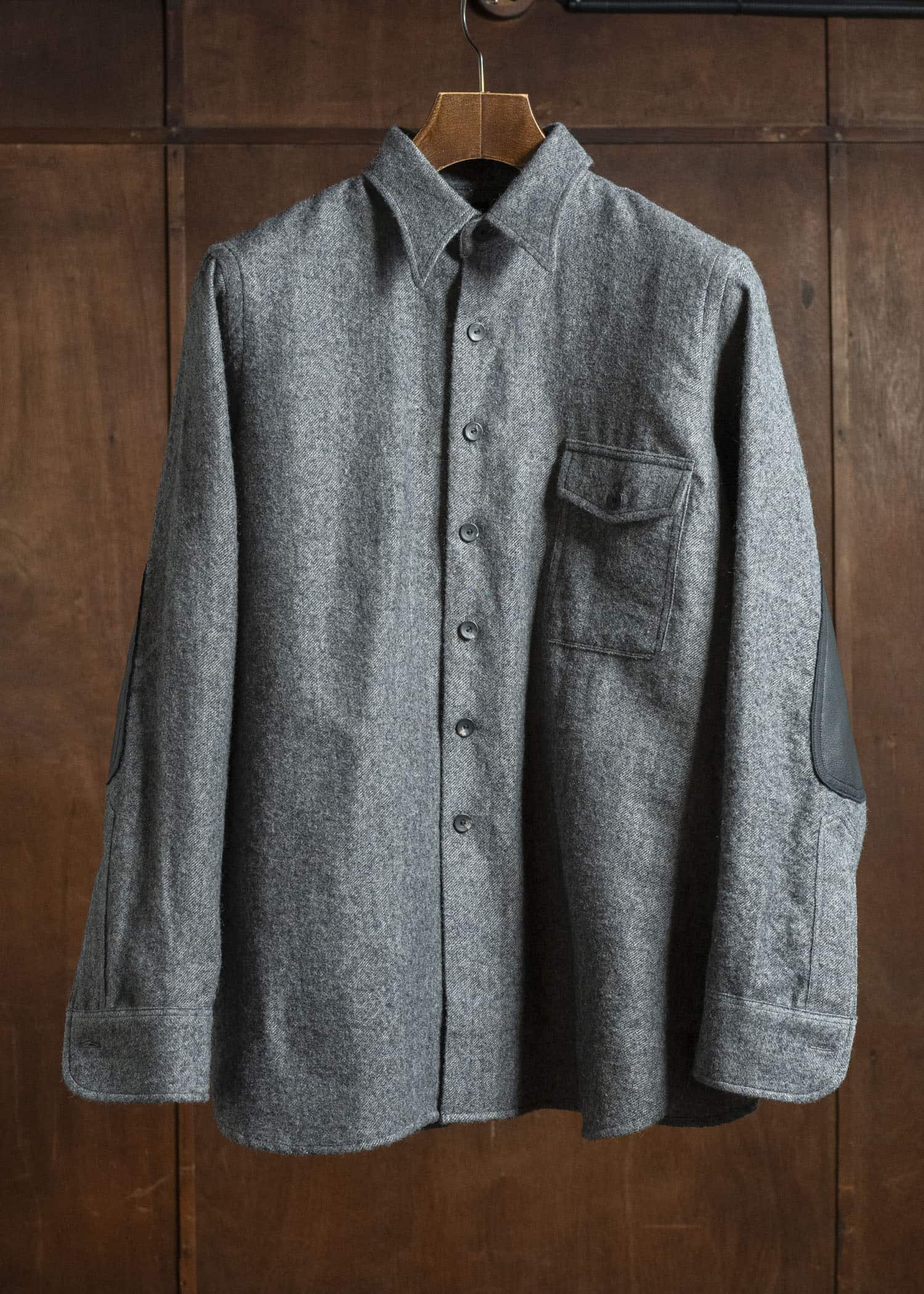 Taiga Takahashi Lot.116 Long-Point Collar Sports Shirts CHARCOAL