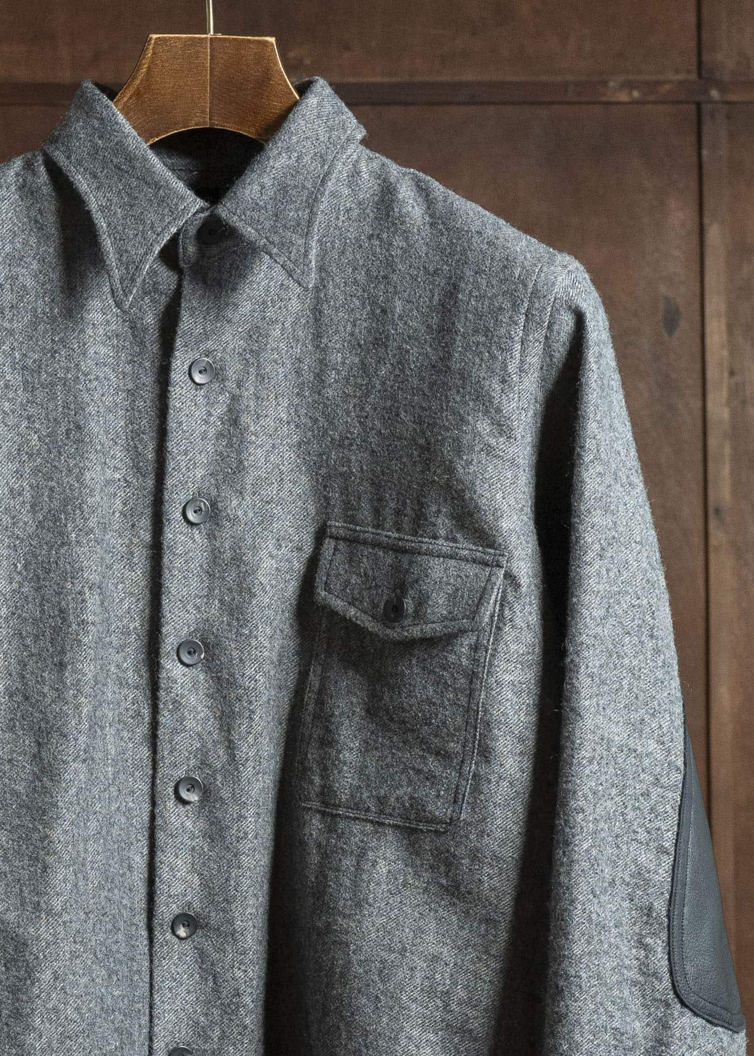 Taiga Takahashi Lot.116 Long-Point Collar Sports Shirts CHARCOAL