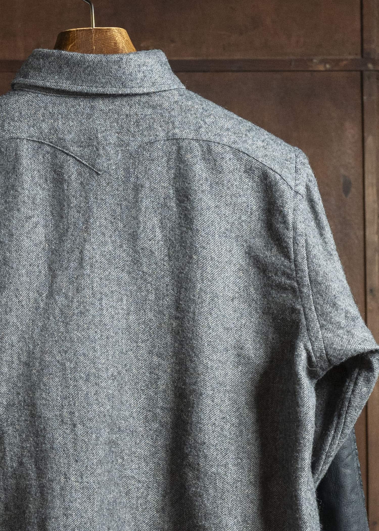 Taiga Takahashi Lot.116 Long-Point Collar Sports Shirts CHARCOAL