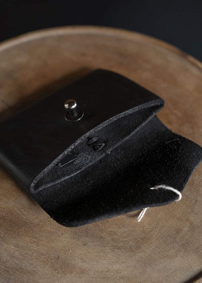 GUIDI EN01-BLKT LEATHER CARD HOLDER BLKT