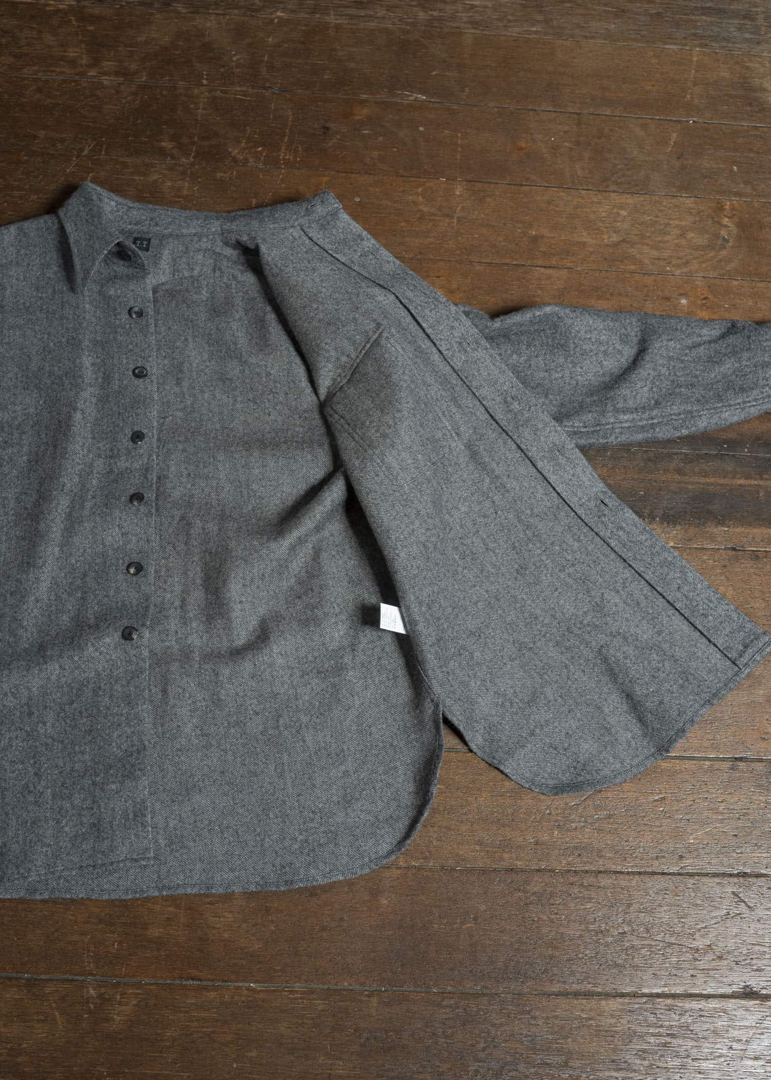 Taiga Takahashi Lot.116 Long-Point Collar Sports Shirts CHARCOAL