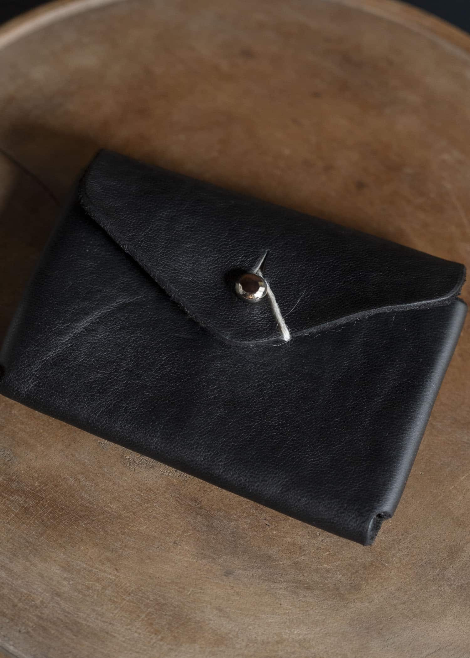 GUIDI EN01-BLKT LEATHER CARD HOLDER BLKT