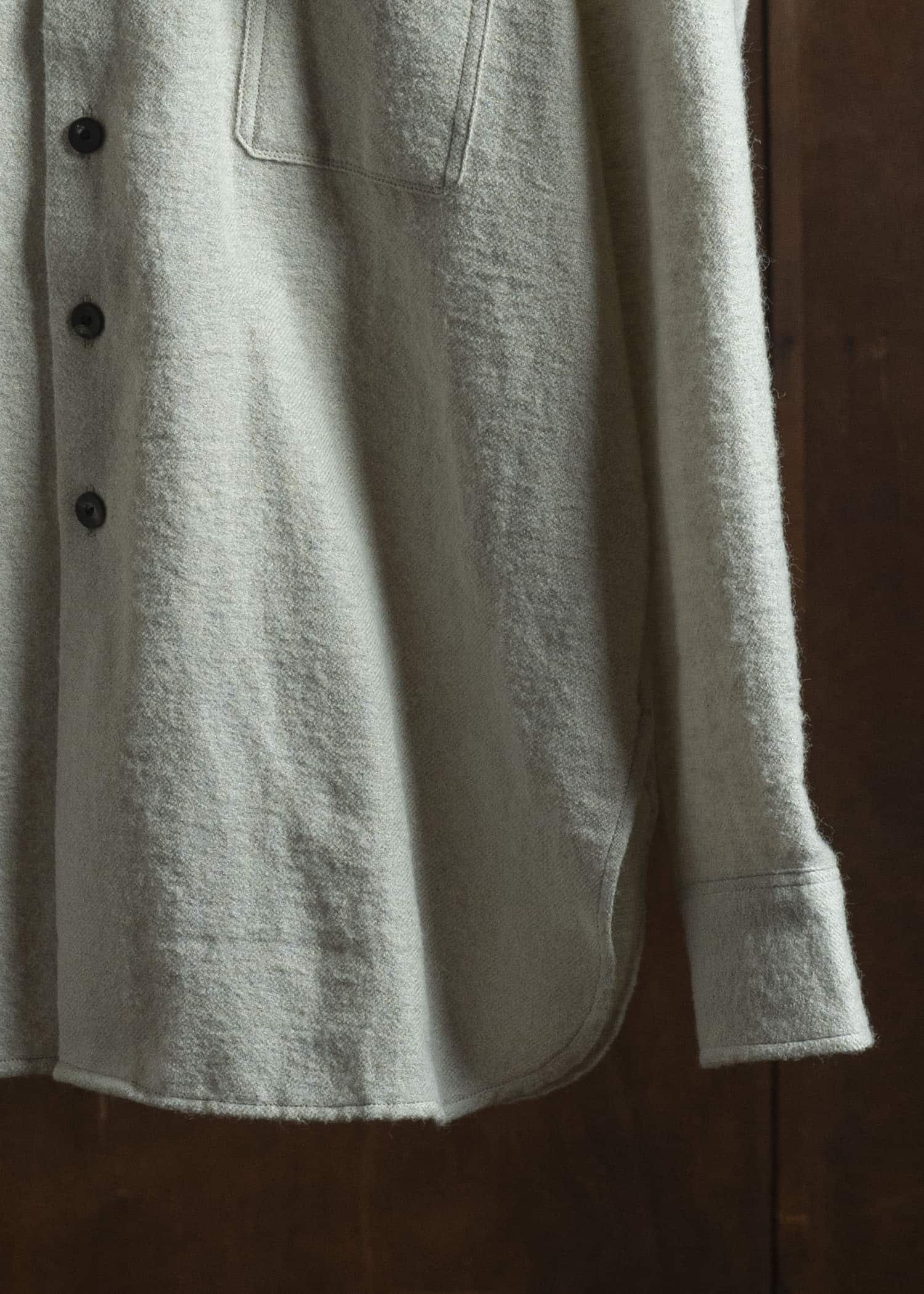 Taiga Takahashi Lot.116 Long-Point Collar Sports Shirts IVORY