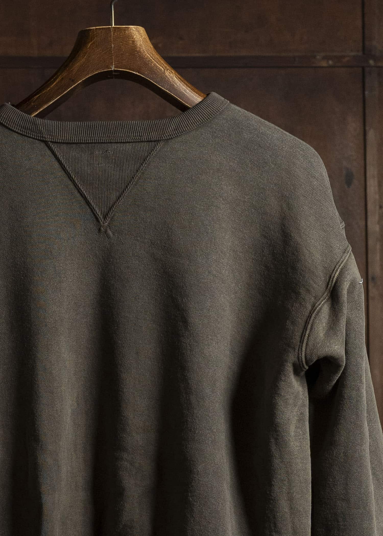 Taiga Takahashi Lot.603 Sweat Shirt MUD DYED BROWN