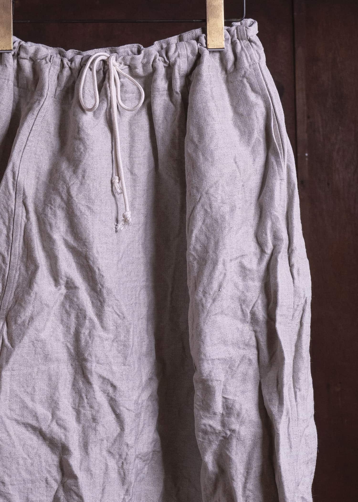 unkruid inmo skirt natural french herringbone