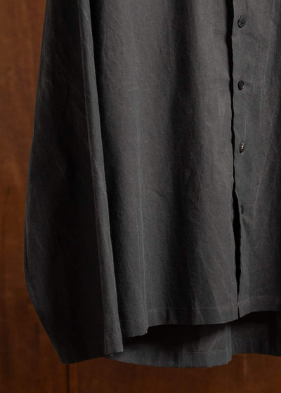BAND COLLAR WIDE SHIRT 黒鳶KUROTOBI