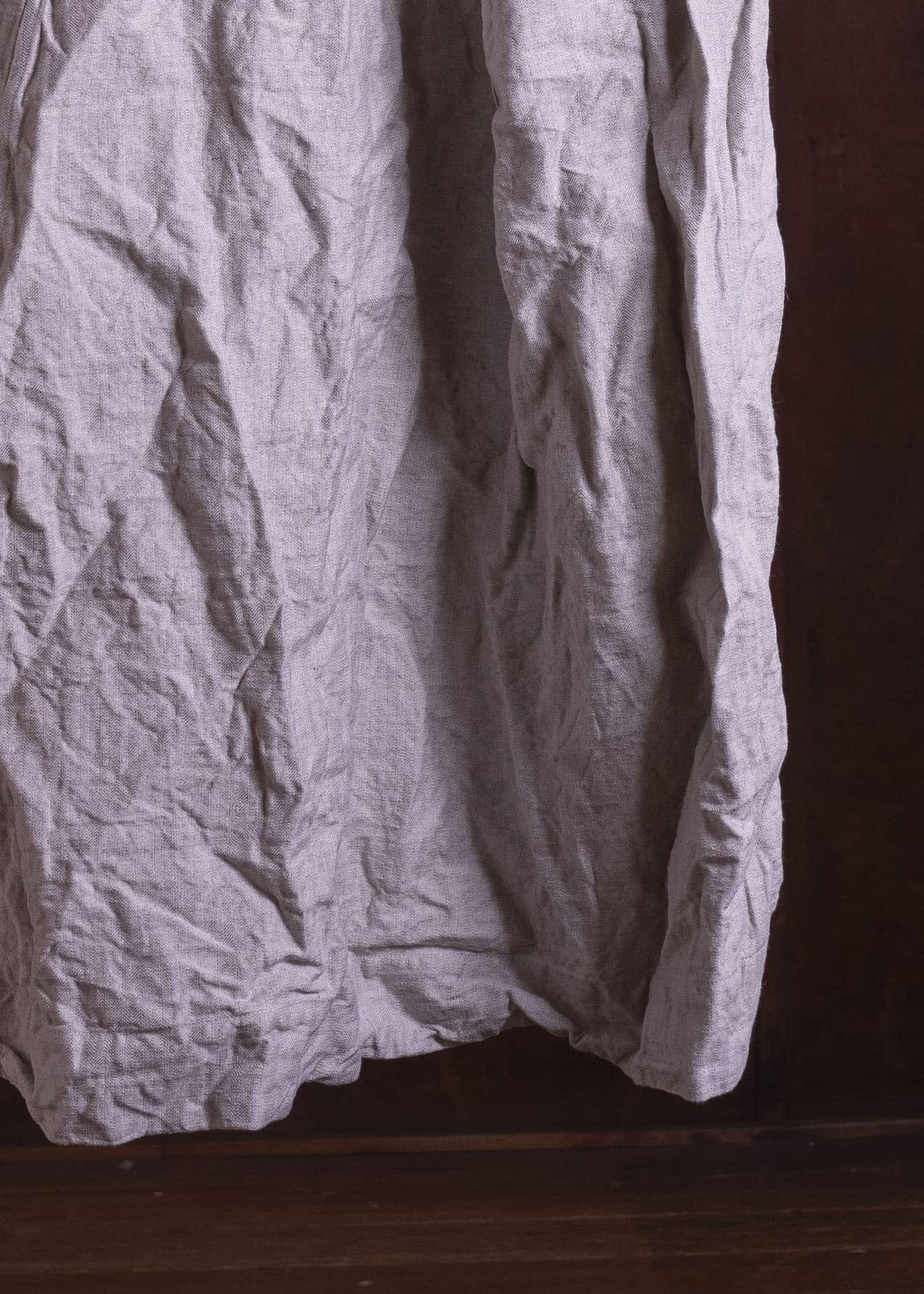 unkruid inmo skirt natural french herringbone