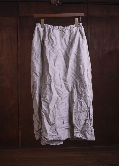 unkruid inmo skirt natural french herringbone