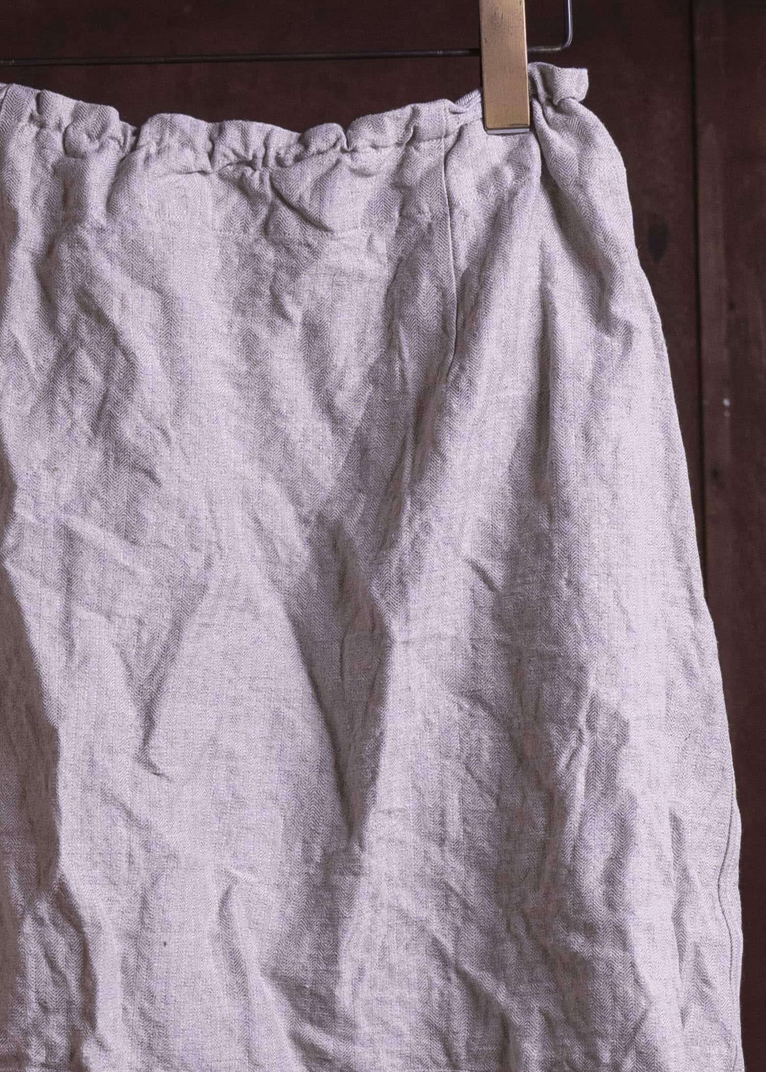 unkruid inmo skirt natural french herringbone