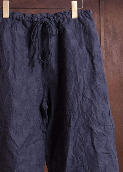 unkruid gardening trousers midnight fine herringbone