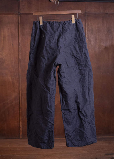 unkruid gardening trousers midnight fine herringbone