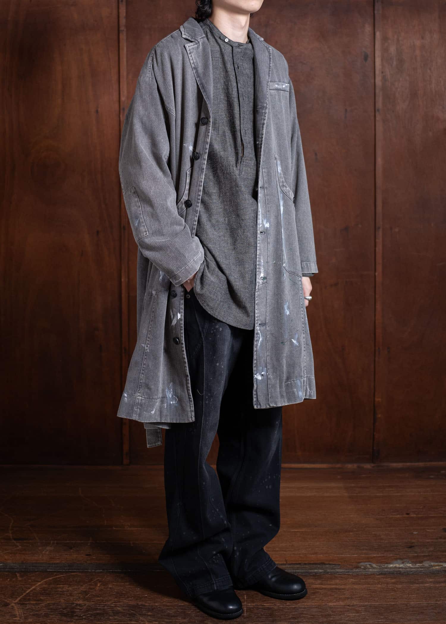 Professor.E Work Coat Grey 24FW-PE-LC-01