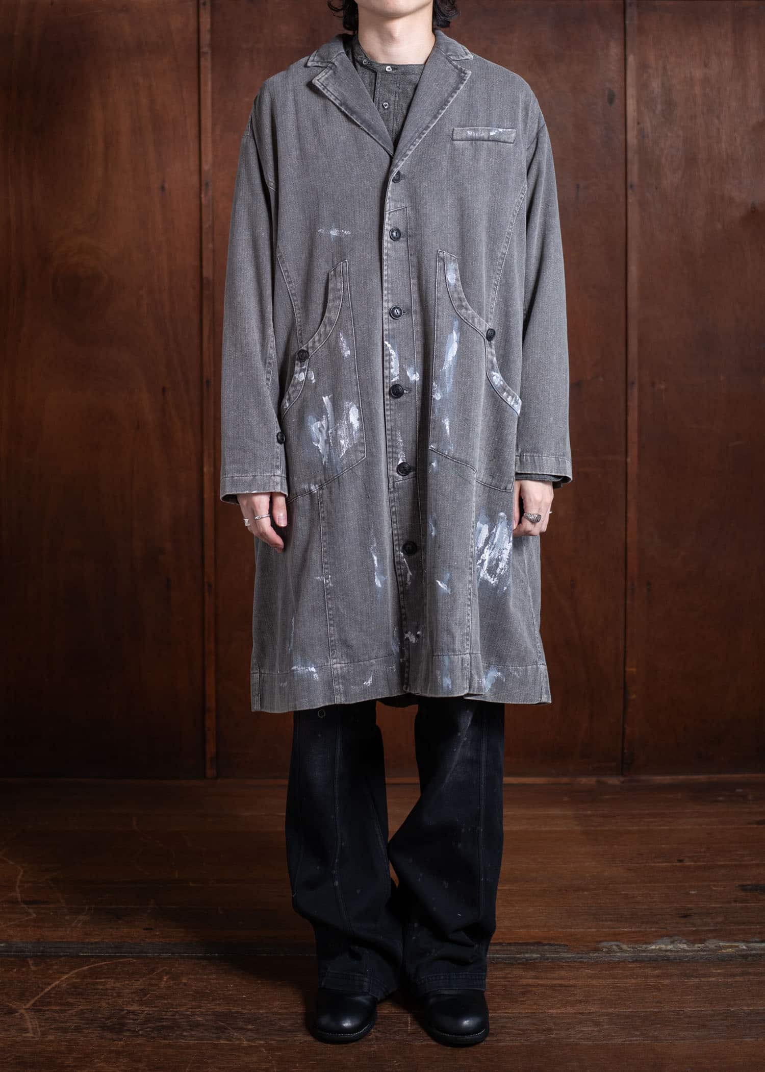 Professor.E Work Coat Grey 24FW-PE-LC-01