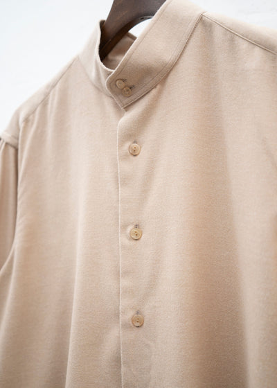 ZIIIN """"""""""""""""KAFKA"""""""""""""""" STAND COLLAR GATHER SHIRT /