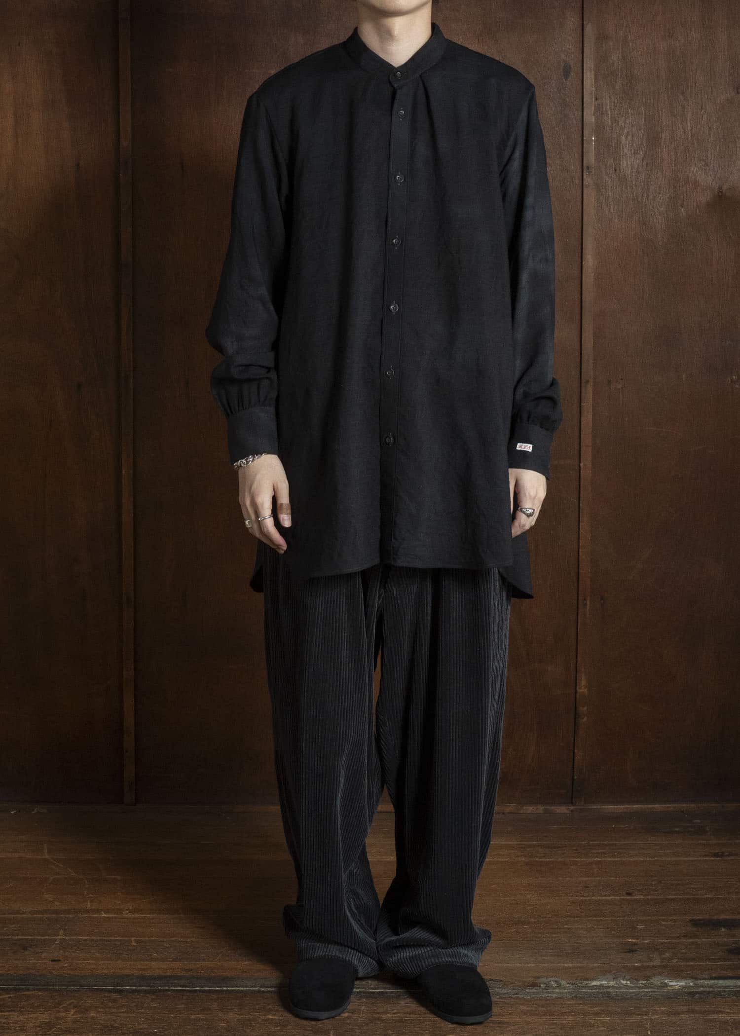 KLASICA 26F-SH38-D85 SH-038 -mu Mixture of Smock and Shirt Gray