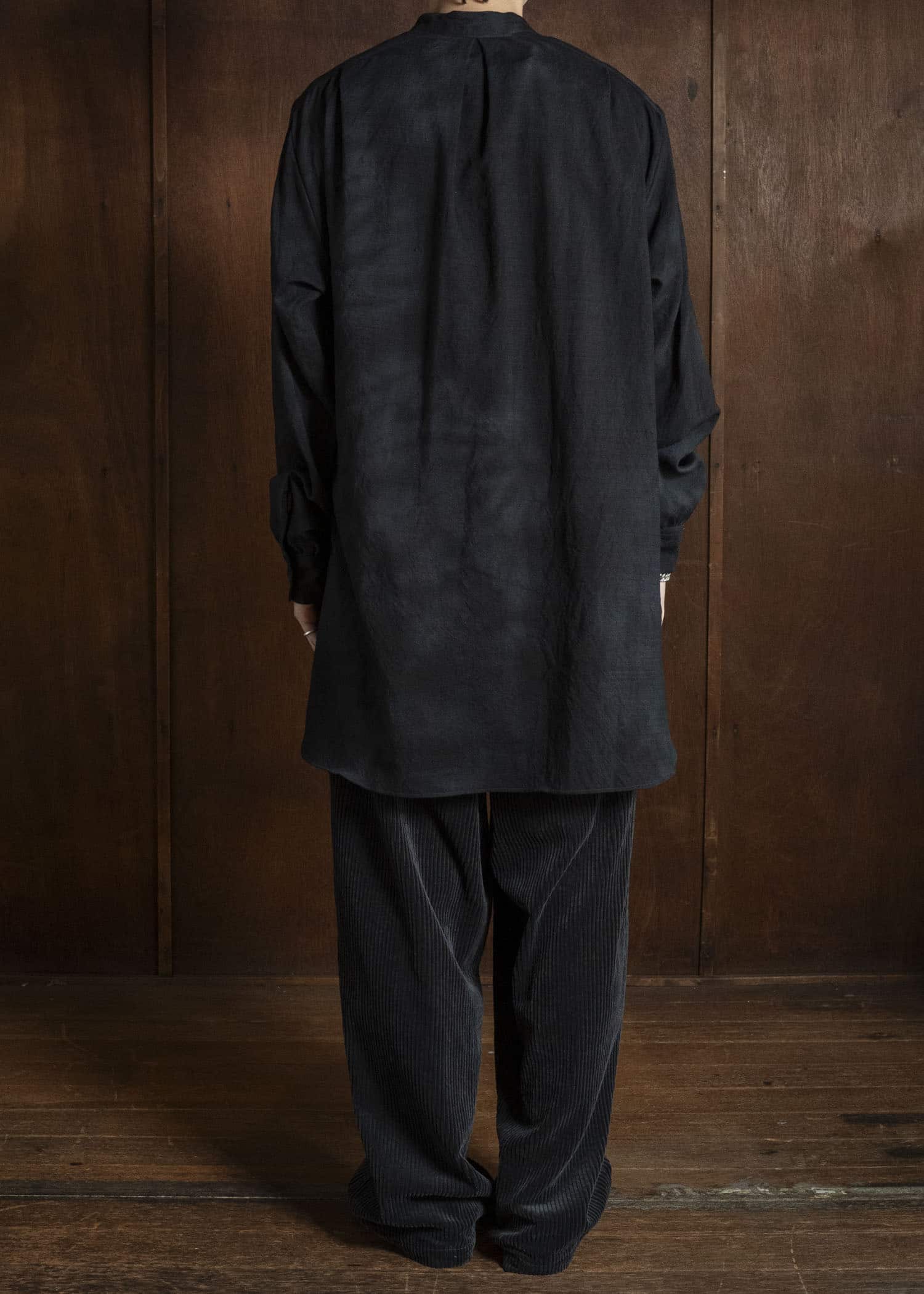 KLASICA 26F-SH38-D85 SH-038 -mu Mixture of Smock and Shirt Gray
