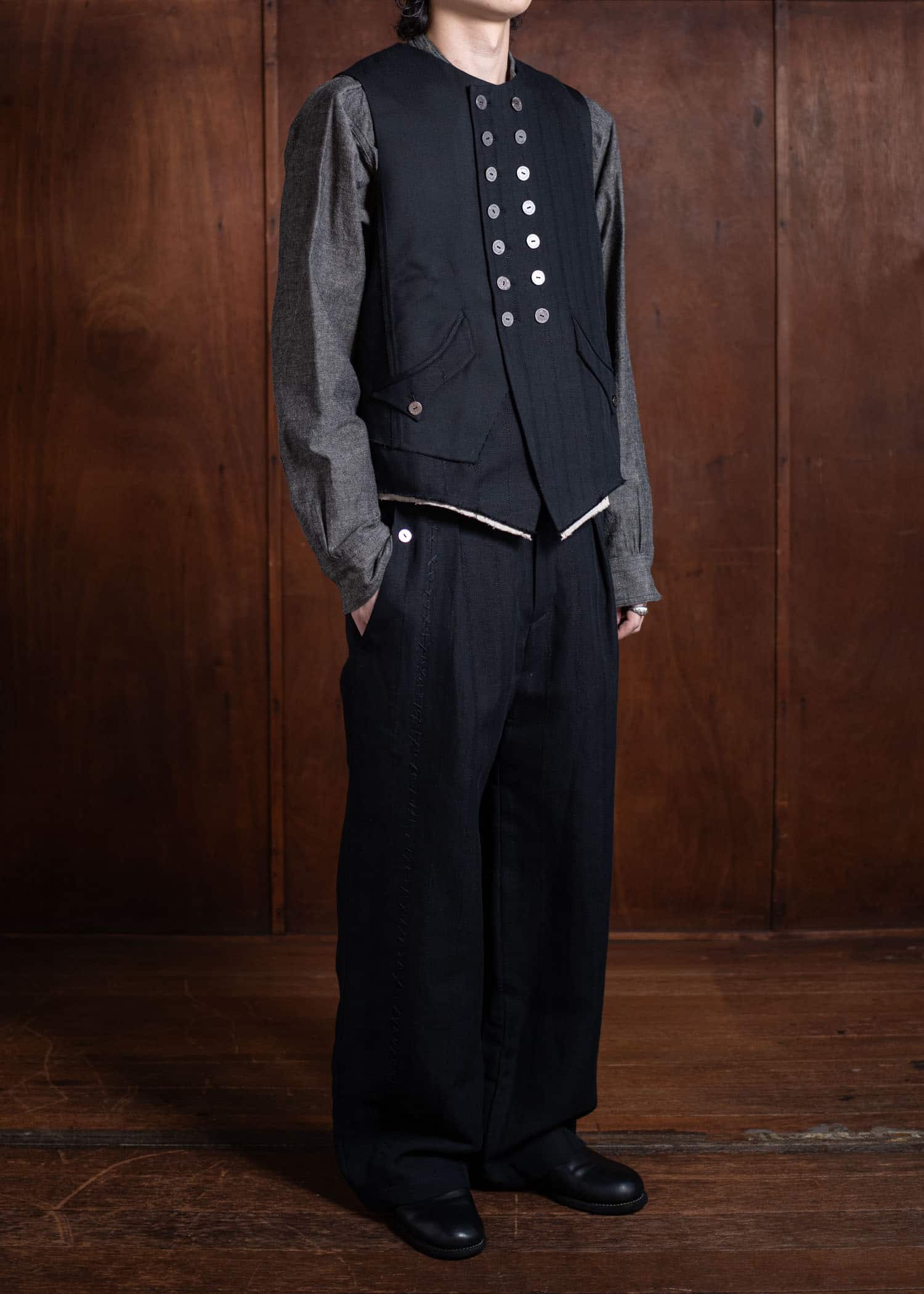 Professor.E Forgotten Materials - E Pants Black 24FW-FM-TRL-01