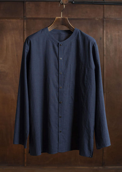 Jurgen Lehl Mugwort Overdyed Shirt Navy J0552FBM882-39