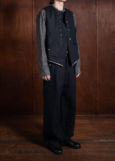Professor.E Forgotten Materials- E Waistcoat Black 24FW-FM-VST-01