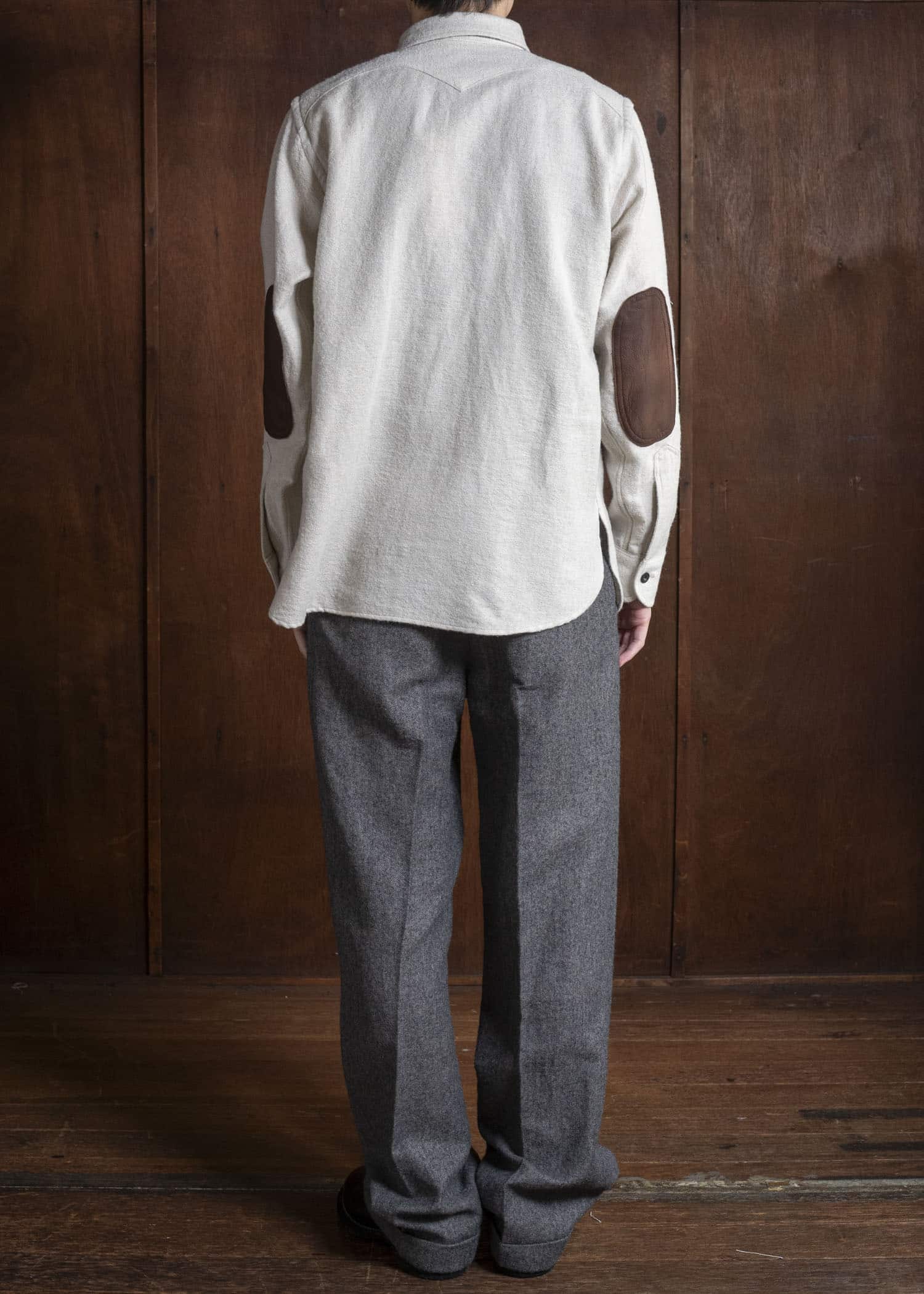 Taiga Takahashi Lot.116 Long-Point Collar Sports Shirts IVORY