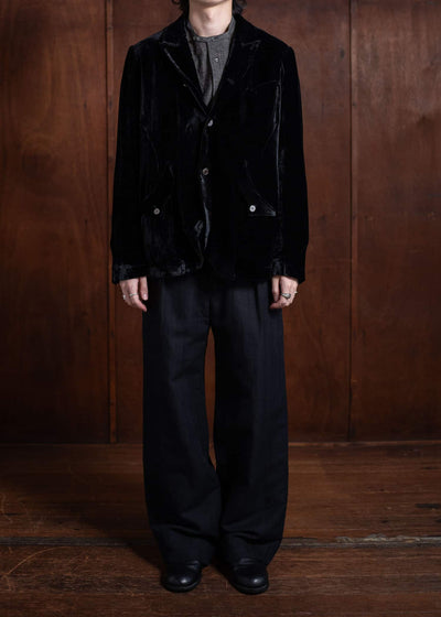 Professor.E Forgotten Materials - E Blazer (Velvet) Black 24FW-FM-JKT-03