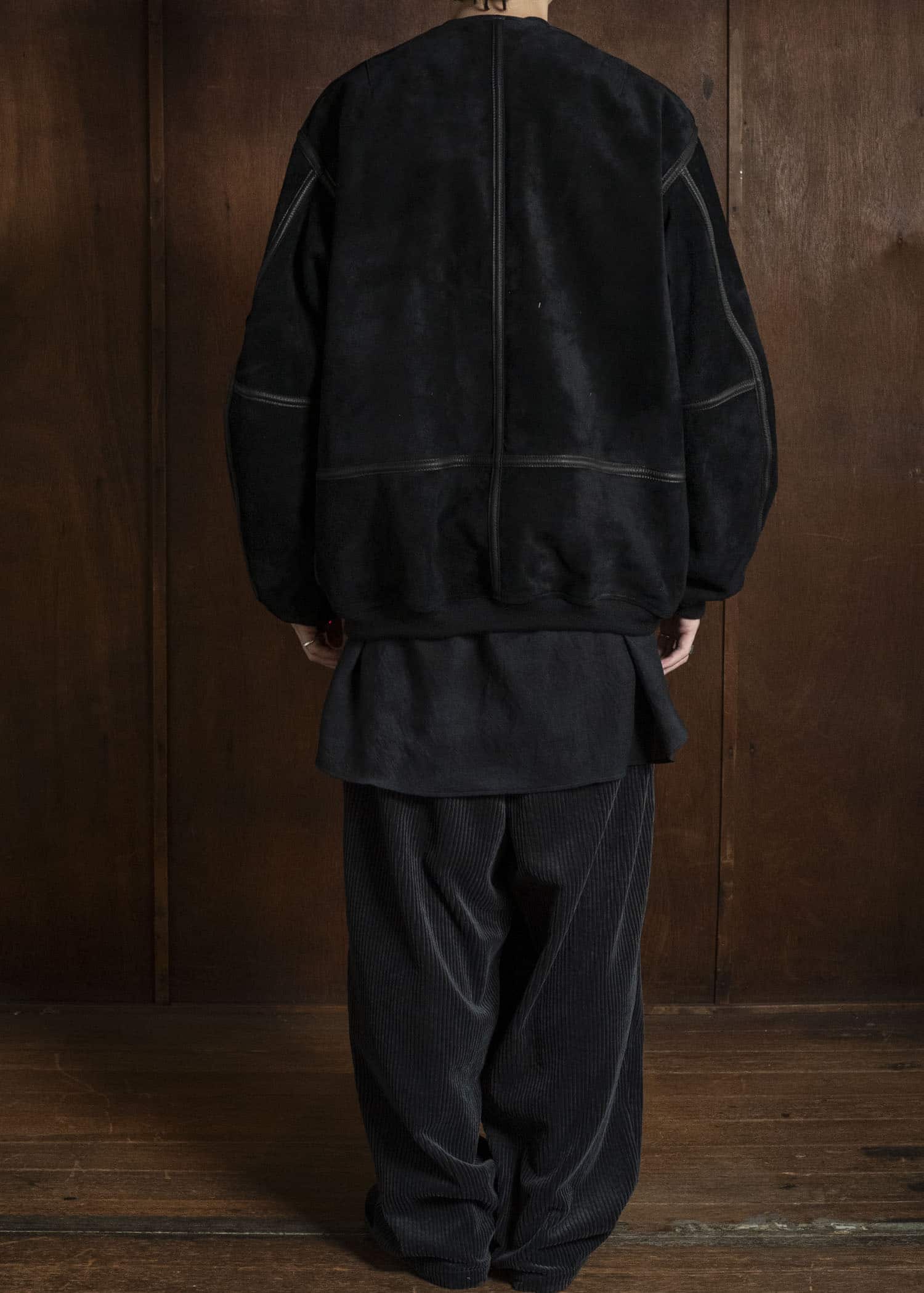 KLASICA 26F-LJK-L98 FL-PC Flight Jacket baced Black Swede