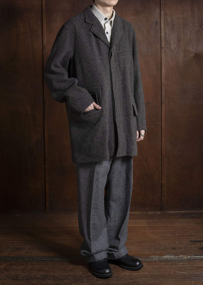Taiga Takahashi Lot.405 Atelier Coat SUMI DYED BLACK