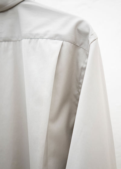 ZIIIN """"""""BEARSLEY"""""""" LONG POINT COLLAR SHIRT / GREIGE