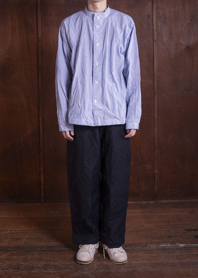 unkruid gardening trousers midnight fine herringbone