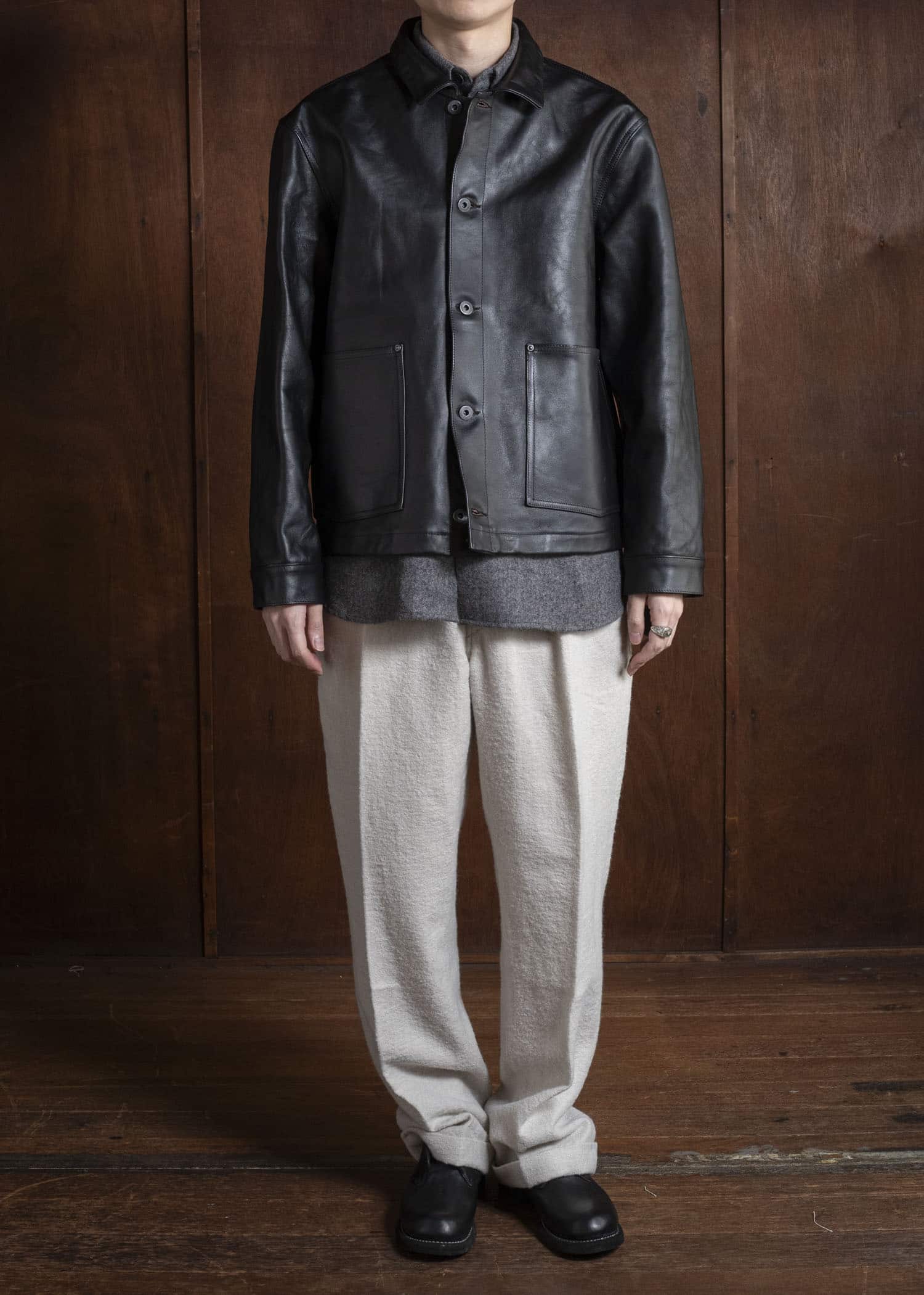 Taiga Takahashi Lot.804 Leather Jacket C.1930’s BLACK