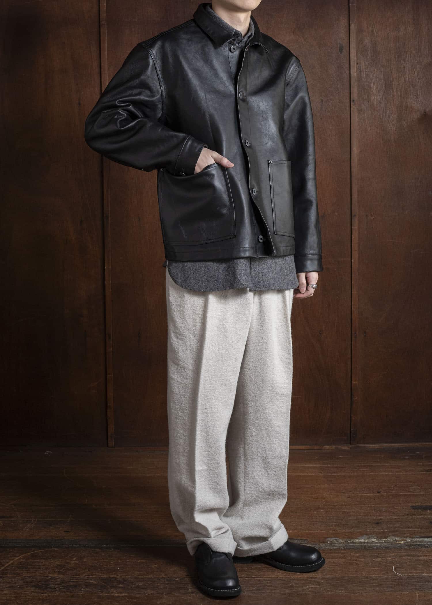 Taiga Takahashi Lot.804 Leather Jacket C.1930’s BLACK