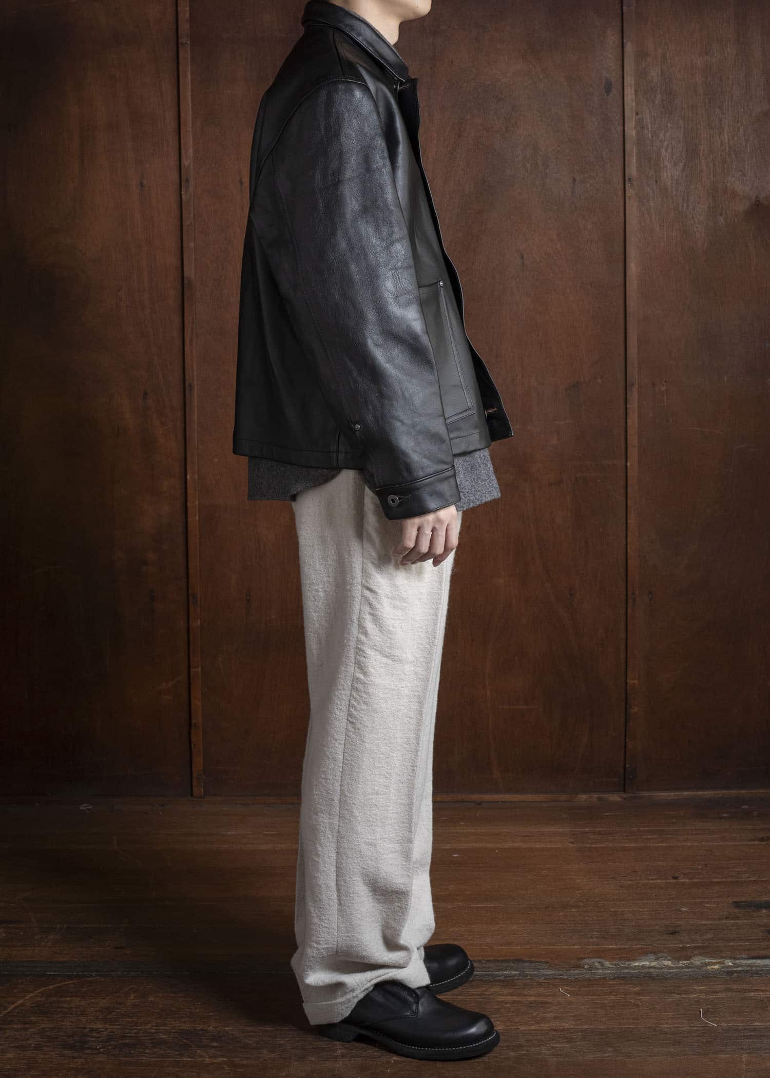 Taiga Takahashi Lot.804 Leather Jacket C.1930’s BLACK