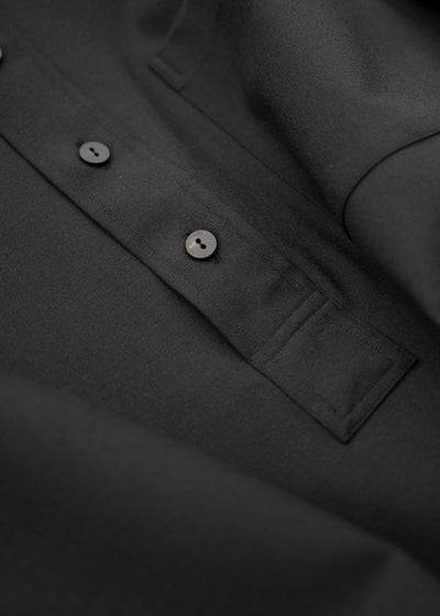 ZIIIN KOHBOU HENRY NECK SHIRT / BLACK