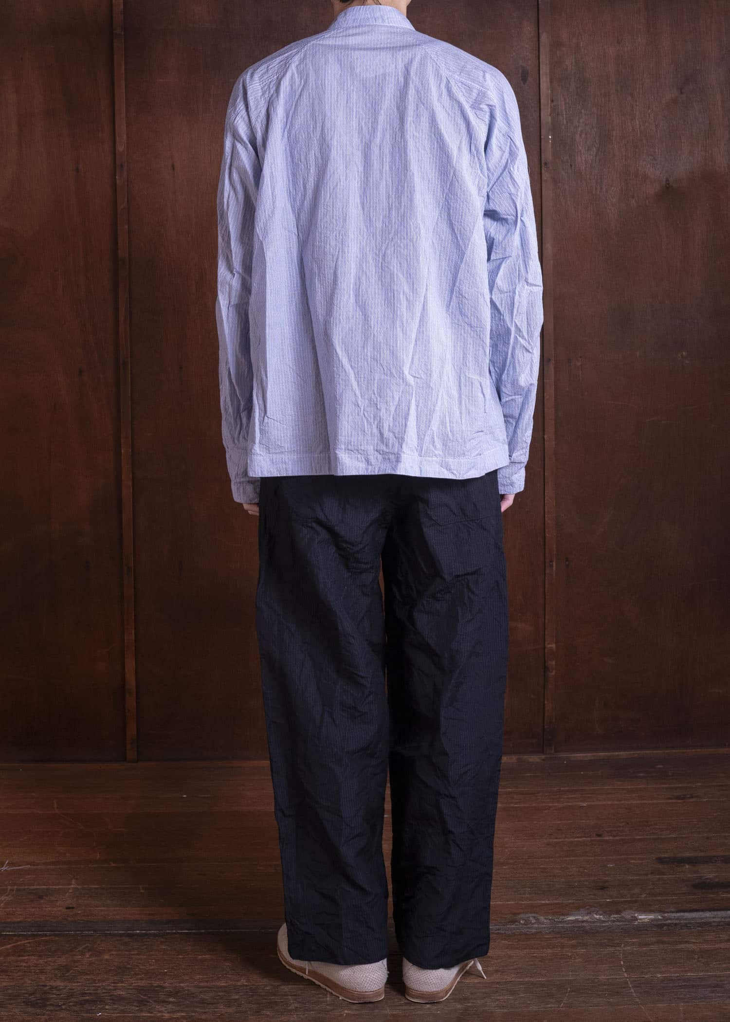 unkruid gardening trousers midnight fine herringbone