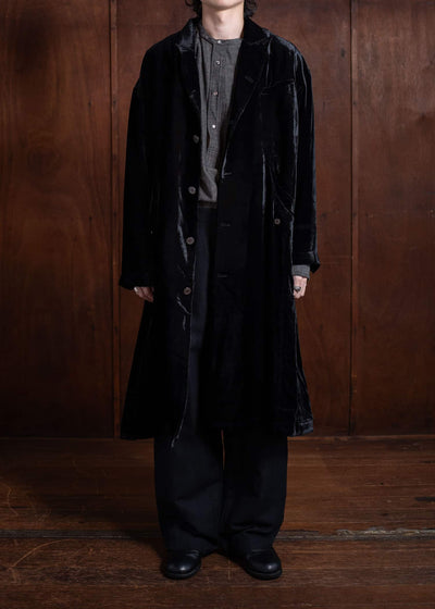 Professor.E Forgotten Materials - E Coat (Velvet) Black 24FW-FM-LC-03