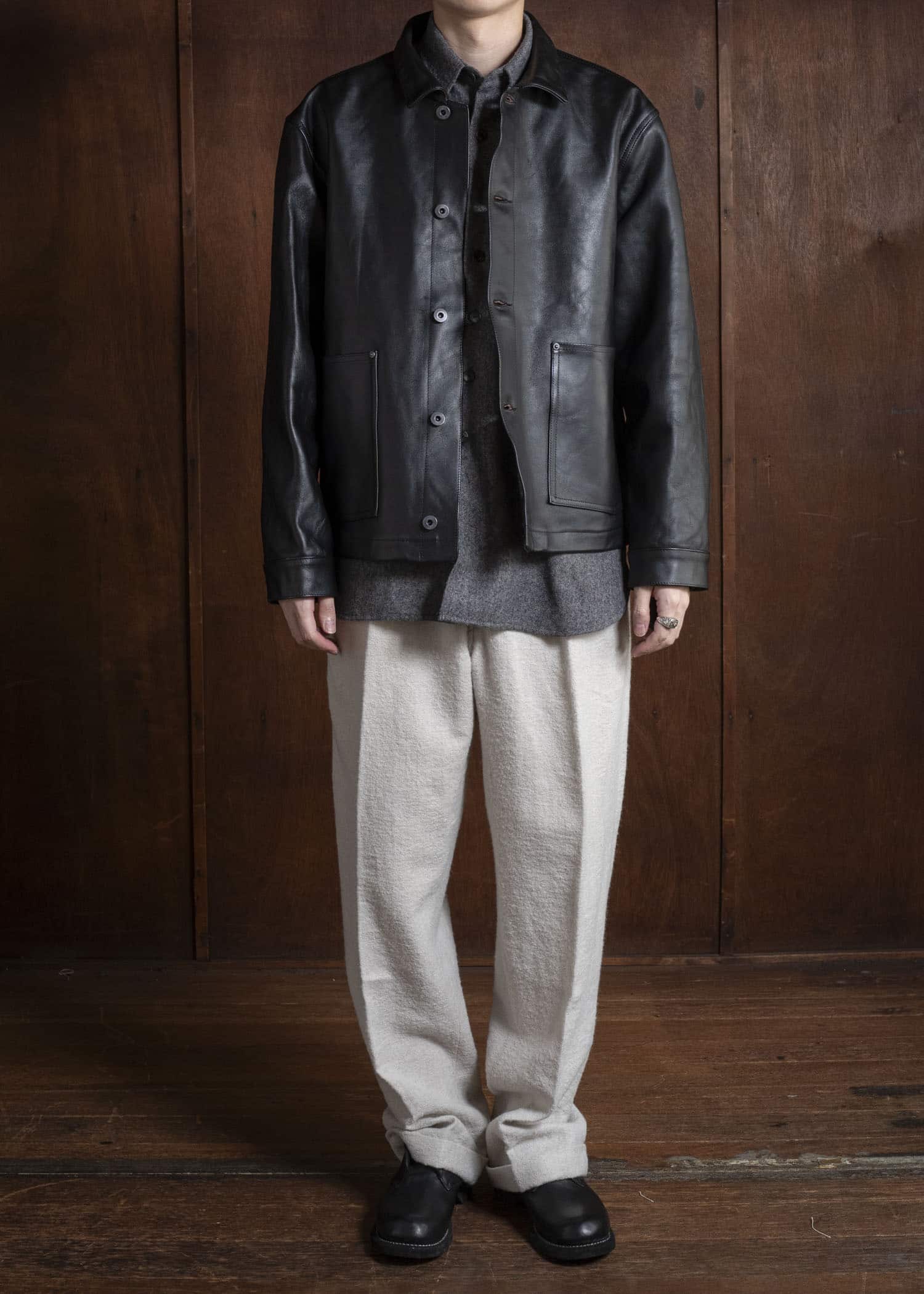 Taiga Takahashi Lot.804 Leather Jacket C.1930’s BLACK