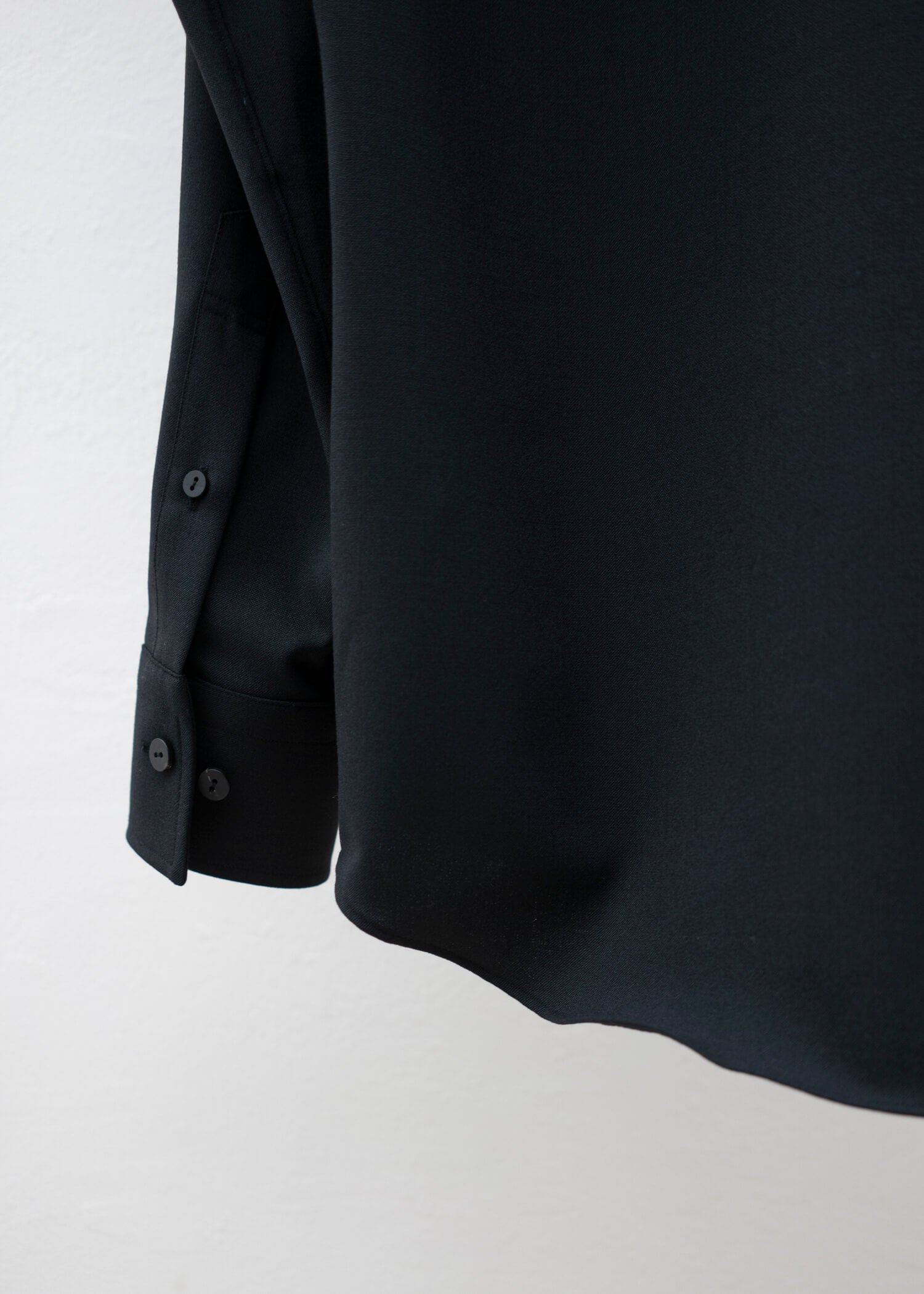 ZIIIN """"""""KOHBOU"""""""" HENRY NECK SHIRT / BLACK